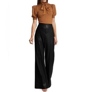Dylan Wide-Leg Vegan Leather Pants $295